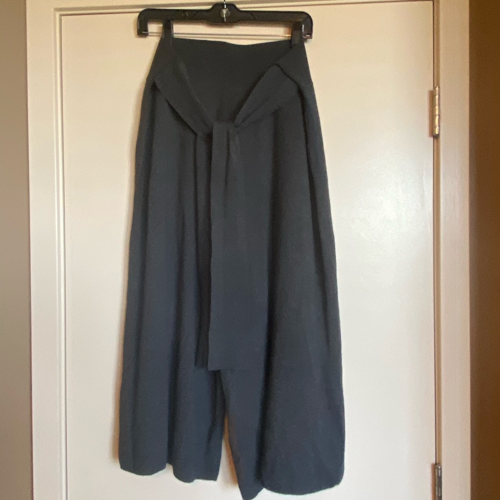 Moth Anthropology grey Wide Leg Knit Pants sz L